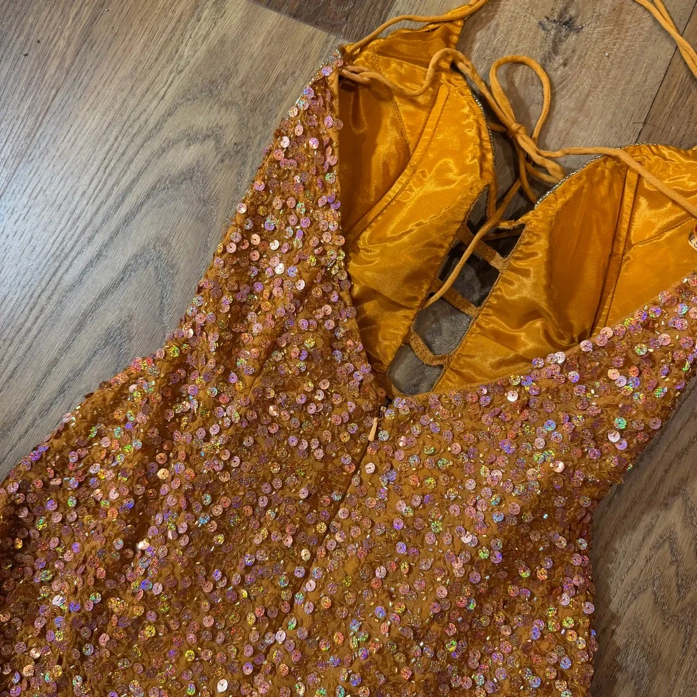 Vintage Y2K 100% Silk Beaded Dress Strappy Back Dress Prom Vintage Beaded Dress - Picture 15 of 15